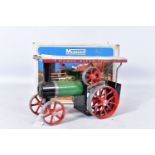 A BOXED MAMOD LIVE STEAM TRACTION ENGINE, No.TE1A, not tested, playworn condition and has been fired