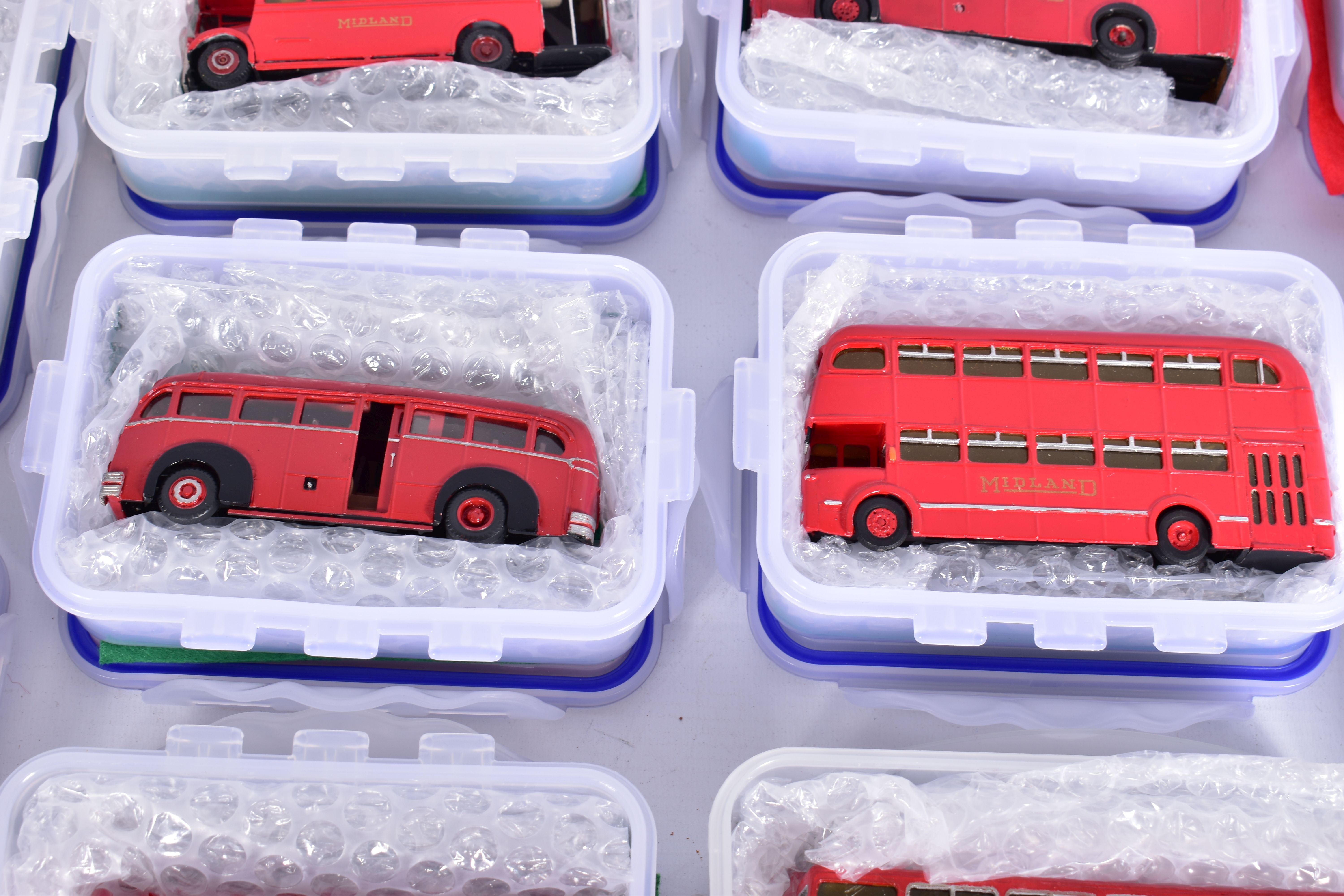 A COLLECTION OF CONSTRUCTED WHITEMETAL KIT MIDLAND RED BUS MODELS, all are 1/76 scale kit models and - Image 6 of 11