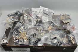 A LARGE QUANTITY OF COSTUME JEWELLERY, to include paste set necklaces, beaded necklaces, paste set