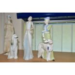 THREE ROYAL DOULTON REFLECTIONS FIGURINES, comprising Park Parade HN3116, signed in gold to base