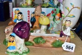 A COLLECTION OF J FRYER AND SON OLDCOURT PIXIELAND FIGURES, to include six boxed figures: Isabel,