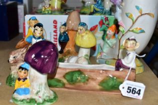 A COLLECTION OF J FRYER AND SON OLDCOURT PIXIELAND FIGURES, to include six boxed figures: Isabel,