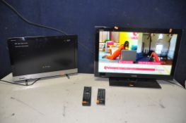 A TOSHIBA 26SL738B 26in TV with remote, along with a Sony KDL22EX320 22in tv with remote (both PAT