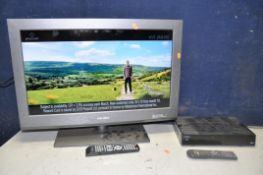 BUSH BLCD26H8 26in TV with remote along with a Goodmans GD11FVRSD50 Freeview box (both PAT pass