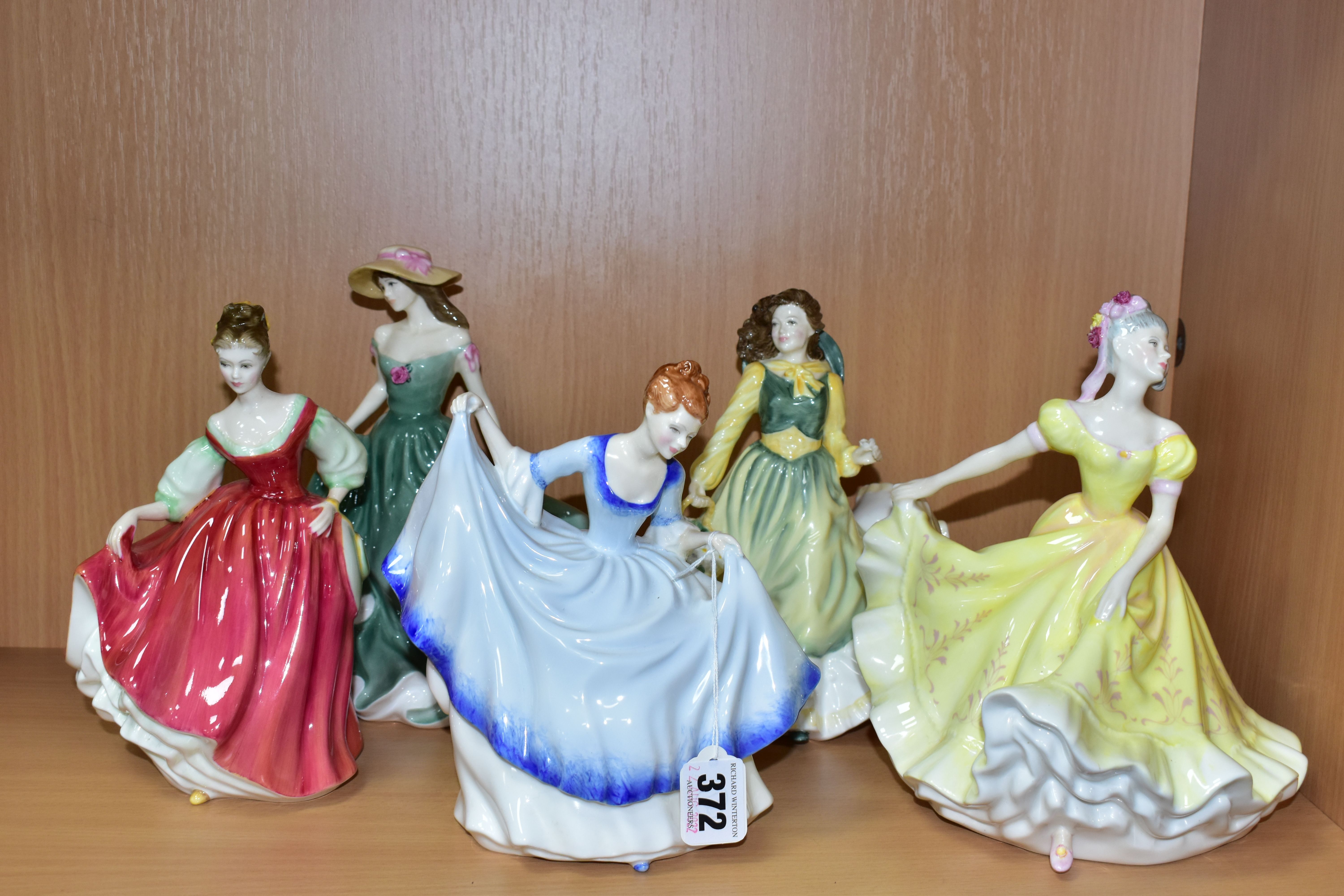 FIVE ROYAL DOULTON LADIES, comprising 'Pamela' HN3223, (worn gilt signature to the base), 'Fair