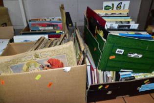 BOOKS & EPHEMERA, four boxes containing a collection of books, mostly of a military nature, and