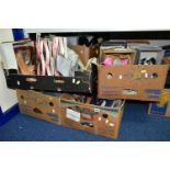 EIGHT BOXES OF LADIES' SHOES, including vintage and more modern pairs, most are boxed, sizes vary,