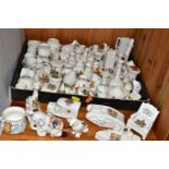 A BOX AND LOOSE CRESTED CHINA, approximately seventy pieces, by manufacturers including A & S