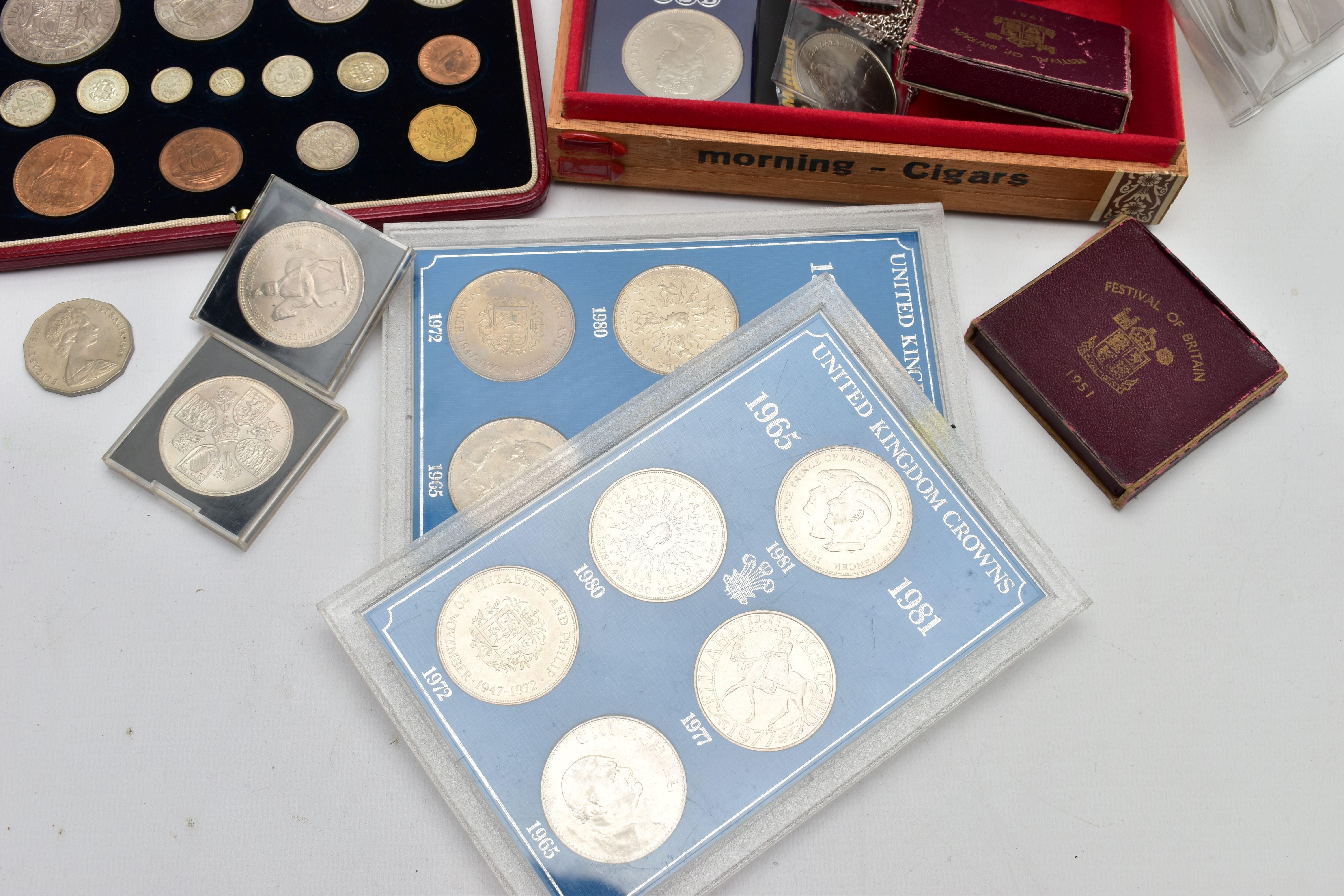 A COLLECTION OF COINS AND BANKNOTES, to include a late 19th century Douglas and Isle of man bank one - Bild 4 aus 8