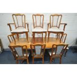 A CHERRYWOOD EXTENDING DINING TABLE, with a single fold out leaf, extended length 204cm x closed