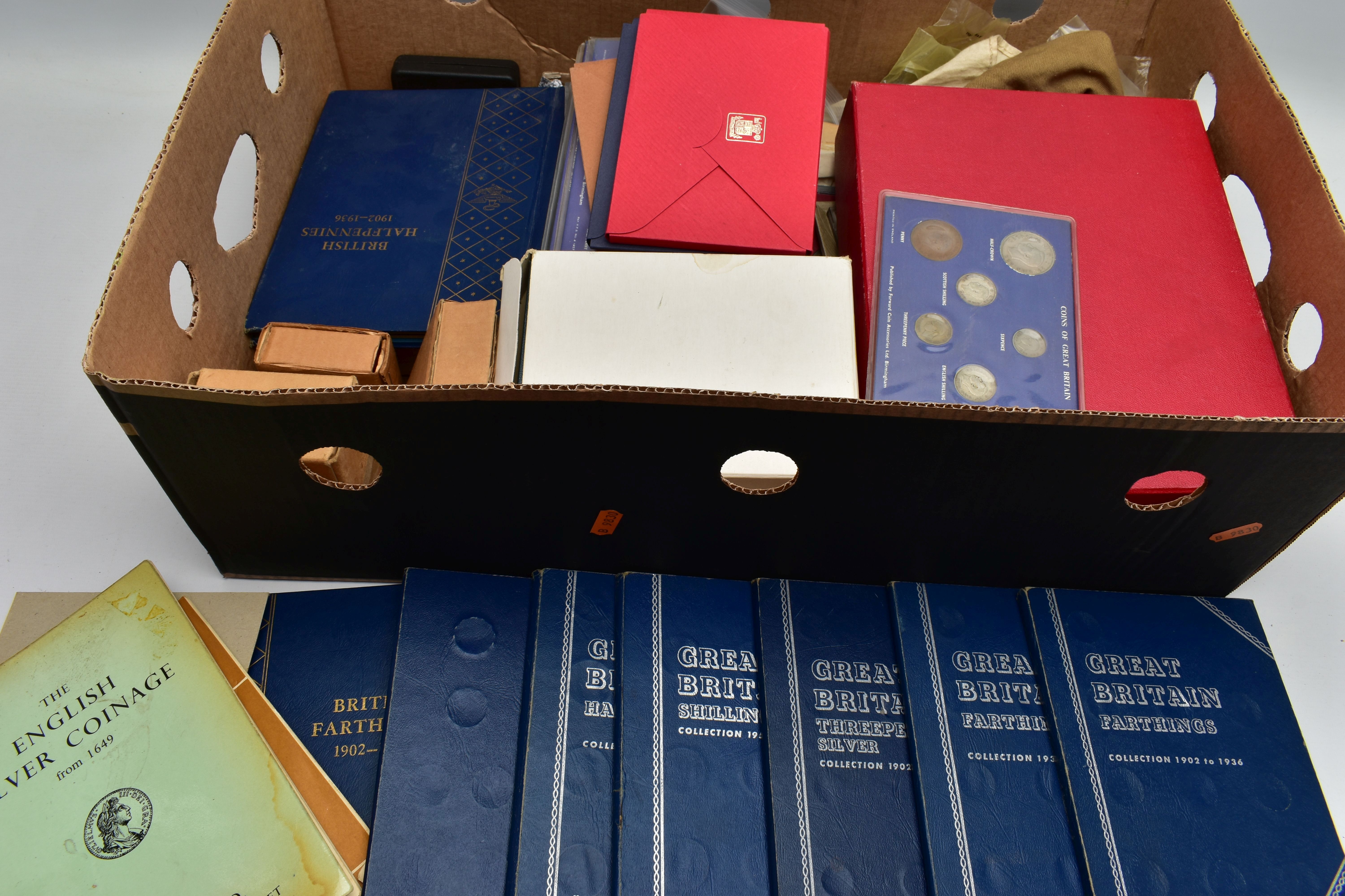TWO LARGE BOXES CONTAINING UK AND WORLD COINS, to include some UK and Ireland BU and proof year sets - Image 7 of 12
