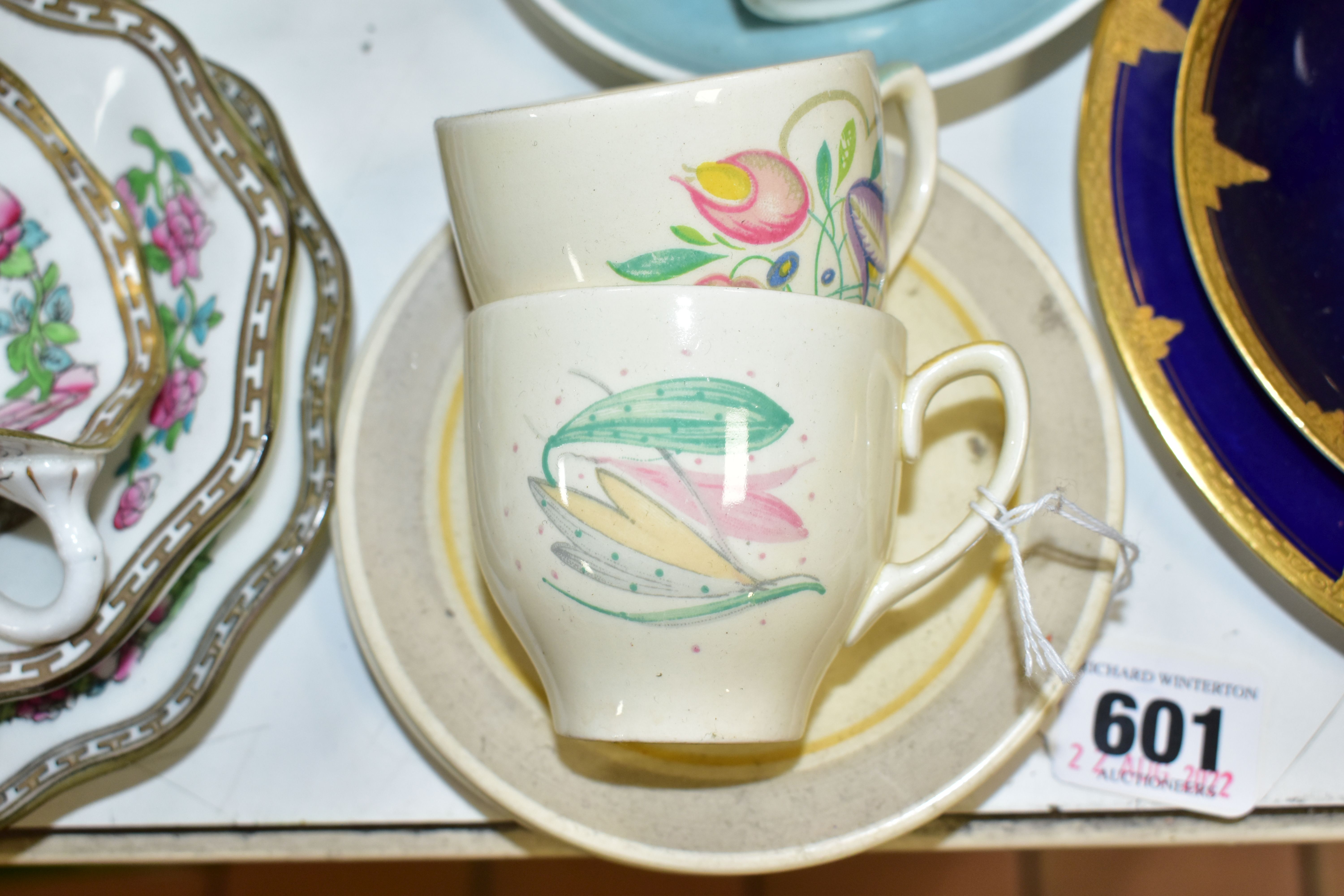 A COLLECTION OF SUSIE COOPER DESIGN COFFEE CUPS AND SAUCERS AND TWO OTHER TRIOS, the Susie Cooper to - Image 2 of 5