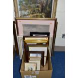 PAINTINGS AND PRINTS ETC, to include a W.R. Hatch watercolour depicting St James Chapel and Lord