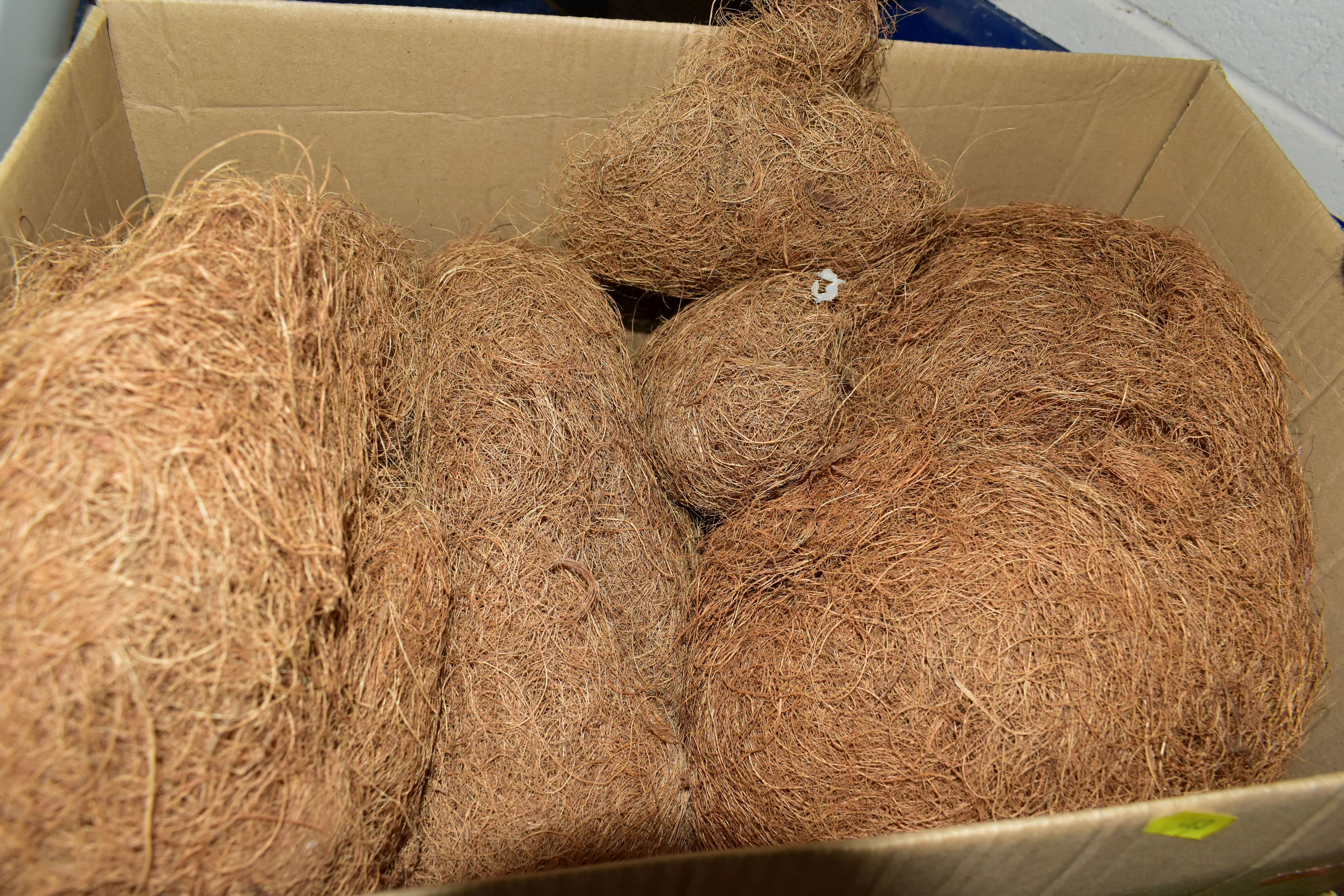 FIVE BOXES OF UPHOLSTERY TEXTILES AND PICTURE FRAMES, to include a quantity of ginger coconut - Image 5 of 10