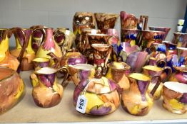 A LARGE QUANTITY OF J FRYER AND SON OLDCOURT WARE, approximately sixty pieces, including jugs,
