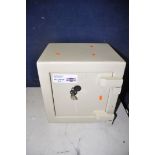 A GREAT BRITISH SAFE CO LTD MILLENIUM ML3 SAFE with key measuring width 33cm x depth 27cm x height