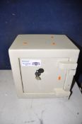 A GREAT BRITISH SAFE CO LTD MILLENIUM ML3 SAFE with key measuring width 33cm x depth 27cm x height