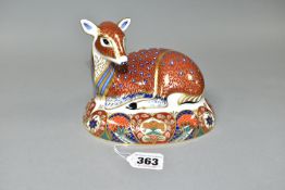 A ROYAL CROWN DERBY DEER, designed by John Ablitt, a Guild Member's Exclusive, introduced in 1994,