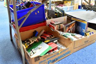SIX BOXES OF LEGO, OTHER TOYS AND GAMES, to include a quantity of mixed Lego in four boxes,