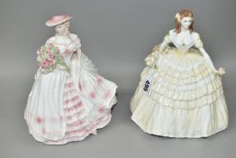 TWO COALPORT FOR COMPTON & WOODHOUSE LIMITED EDITION FIGURES FROM 'THE FOUR FLOWERS' COLLECTION,