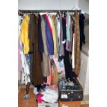 A LARGE COLLECTION OF VINTAGE LADIES CLOTHING, to include three boxes of clean and packaged ladies