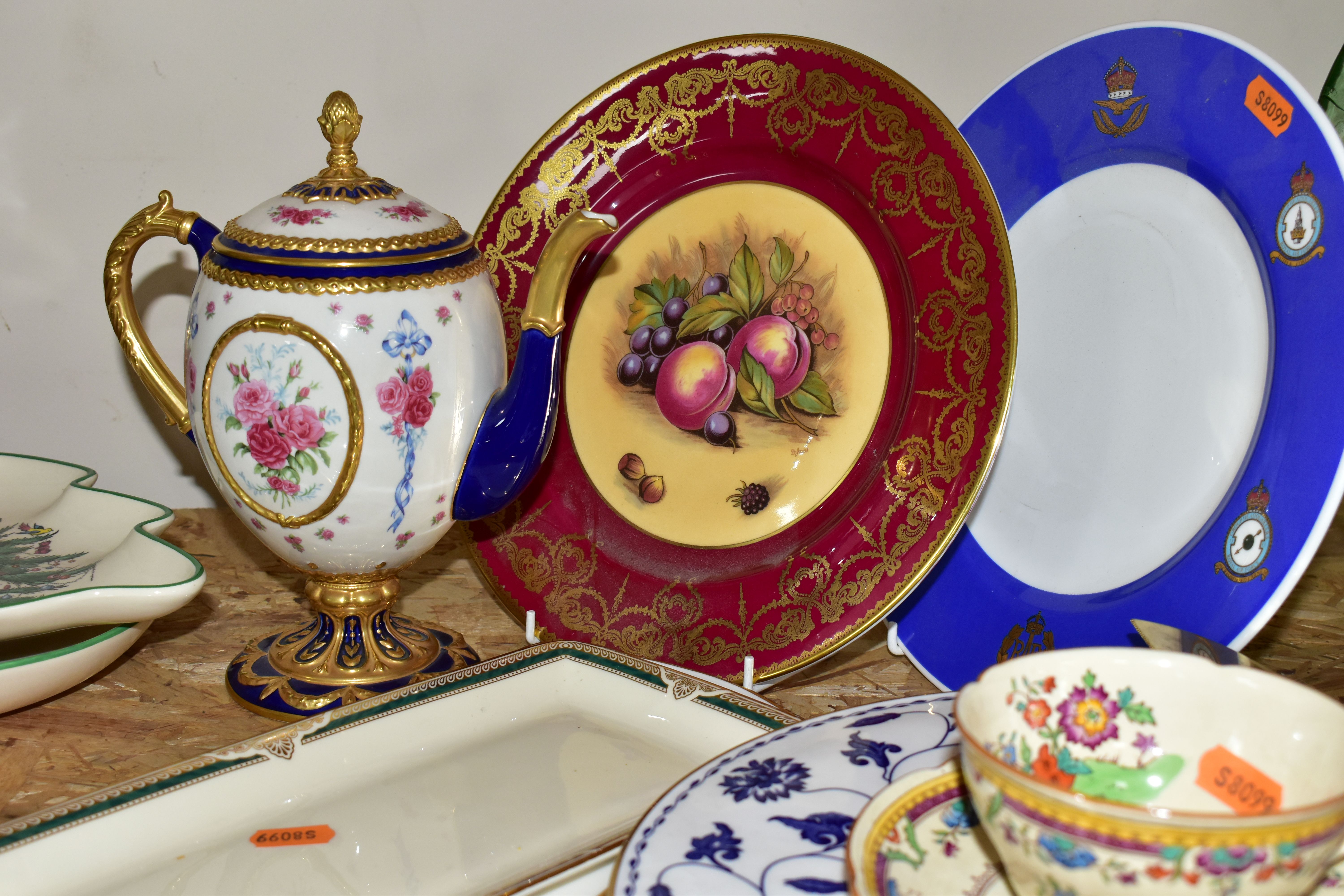 A COLLECTION OF CERAMICS AND MISCELLANEOUS DINNERWARE, comprising a Spode limited edition plate - Image 8 of 8