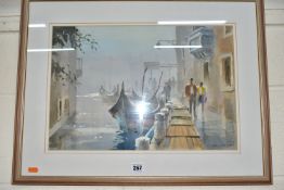 PAINTINGS AND PRINTS ETC, to include a David Clarke Venetian watercolour, mounted framed and glazed,