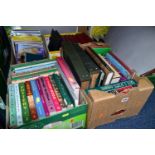 BOOKS & MAGAZINES, four boxes containing a collection of thirty-six books to include antiques and