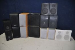 EIGHT PAIRS OF SPEAKERS to include pair of Acoustic solutions AV-21, pair of AVL speakers model No