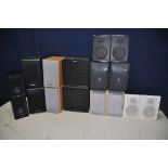 EIGHT PAIRS OF SPEAKERS to include pair of Acoustic solutions AV-21, pair of AVL speakers model No