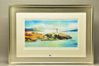 WILL KEMP (BRITISH 1977) 'ACROSS THE BAY', a signed artist proof print depicting a coastal landscape