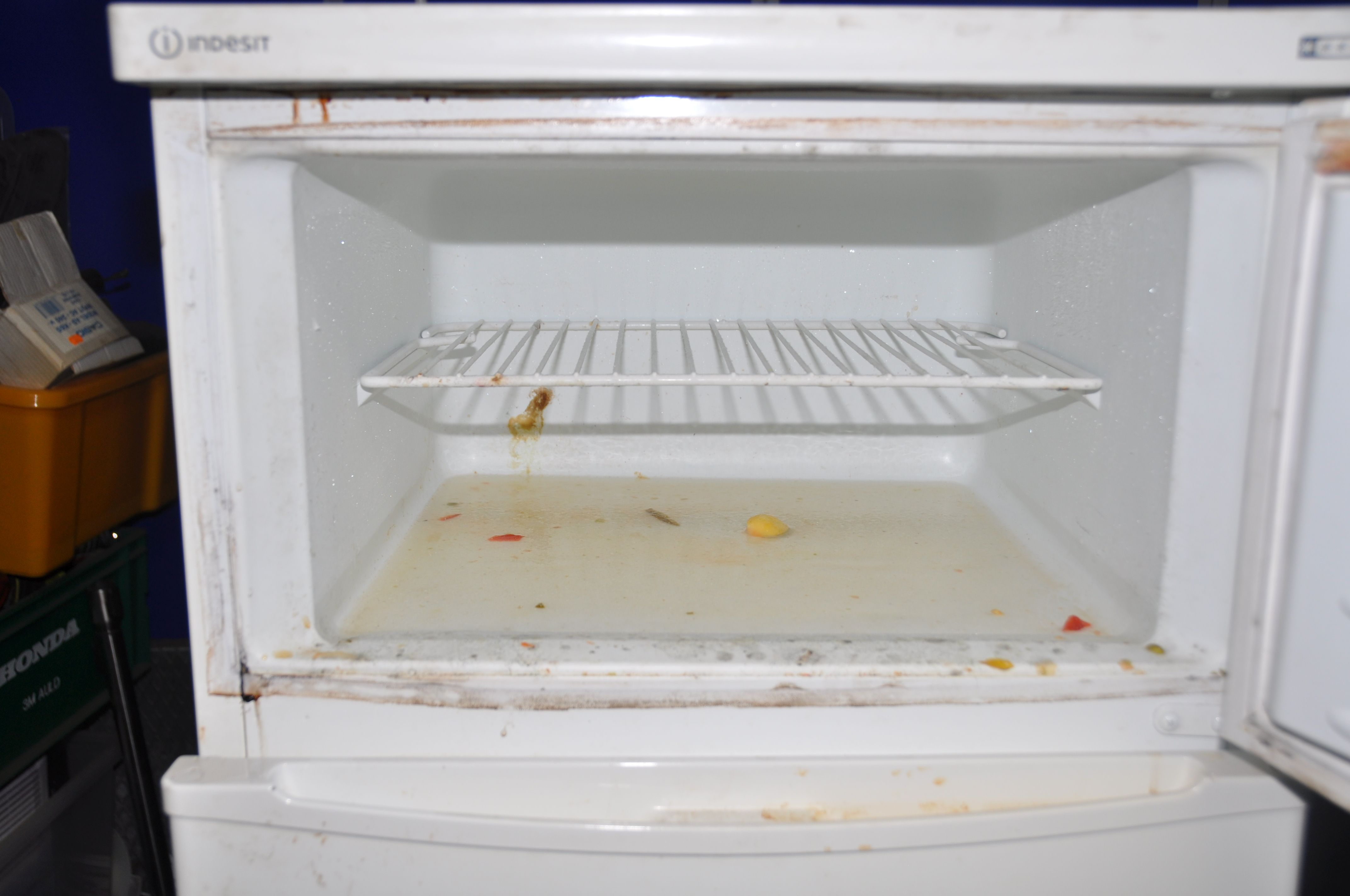 A INDESIT RG2250W FRIDGE FREEZER (condition-very dirty some mould) (PAT pass and working) - Bild 2 aus 3