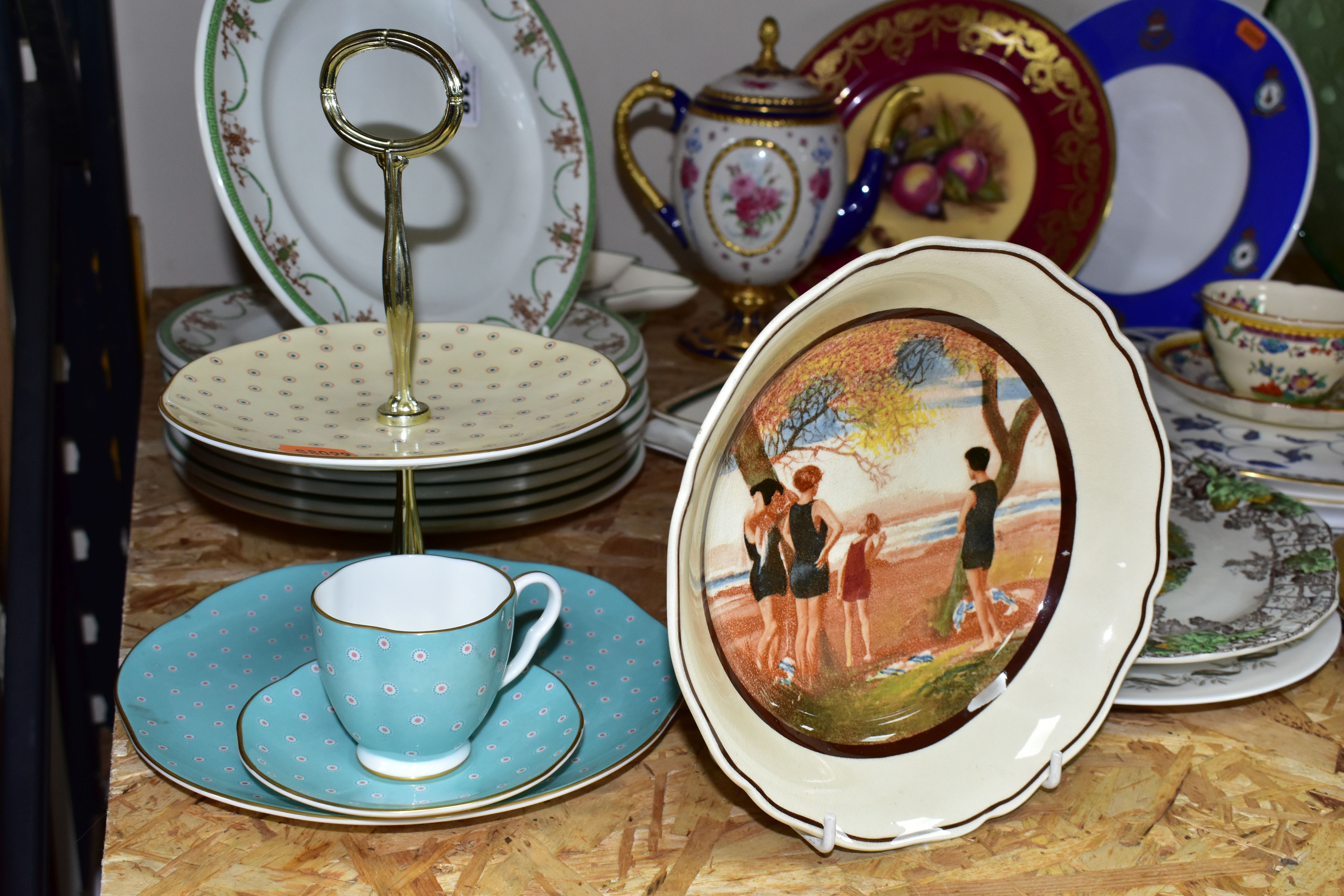 A COLLECTION OF CERAMICS AND MISCELLANEOUS DINNERWARE, comprising a Spode limited edition plate - Image 3 of 8