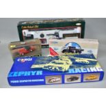 FOUR BOXED CORGI VEHICLES/ SETS, comprising limited edition D36/I Zephyr Racing, no.1863/5000,