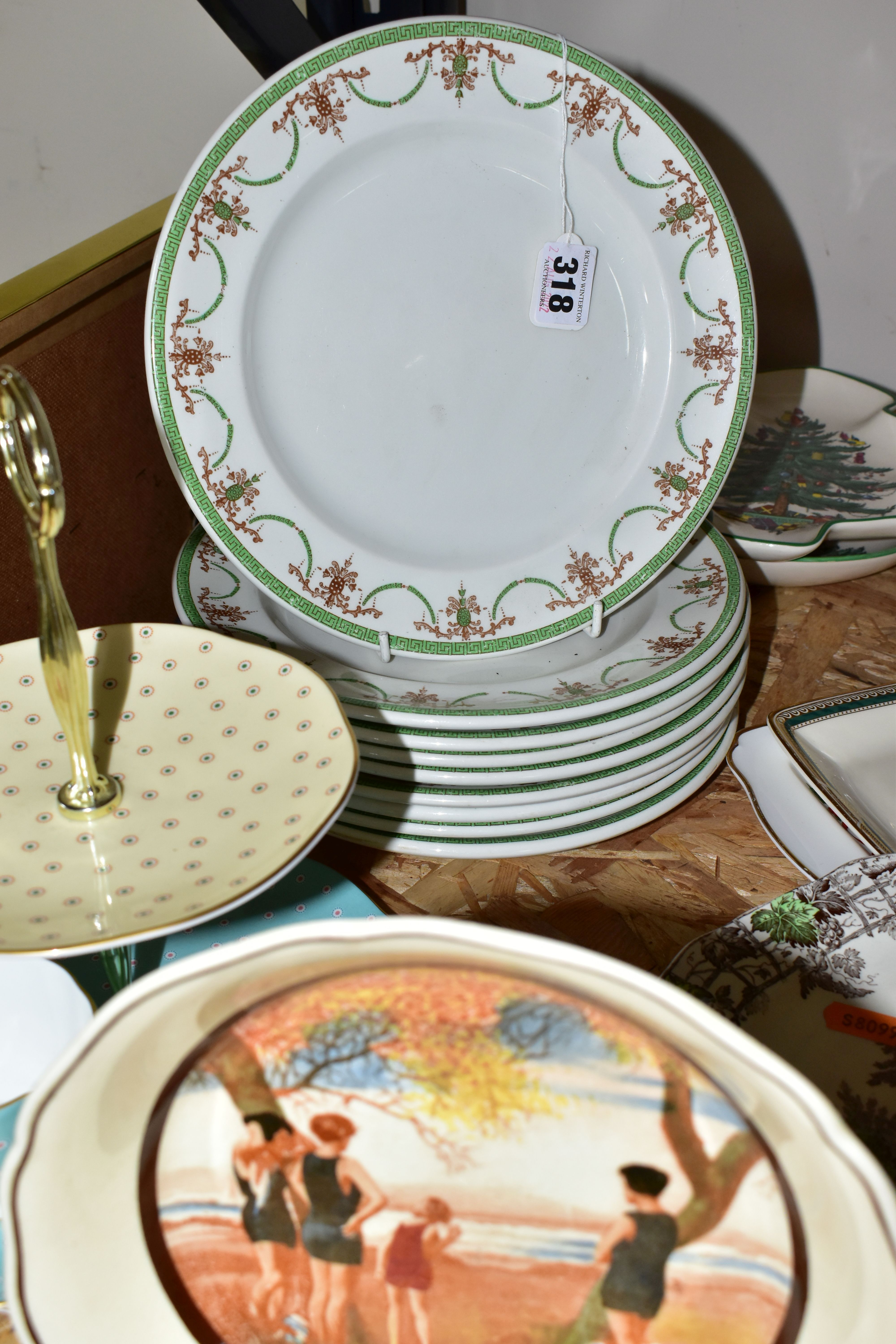 A COLLECTION OF CERAMICS AND MISCELLANEOUS DINNERWARE, comprising a Spode limited edition plate - Image 4 of 8