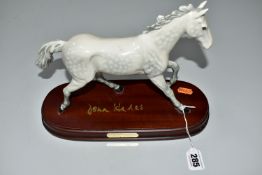 A BESWICK CONNOISSEUR 'ONE MAN' FIGURE SIGNED BY THE RACEHORSE'S OWNER JOHN HALES, model no 266,