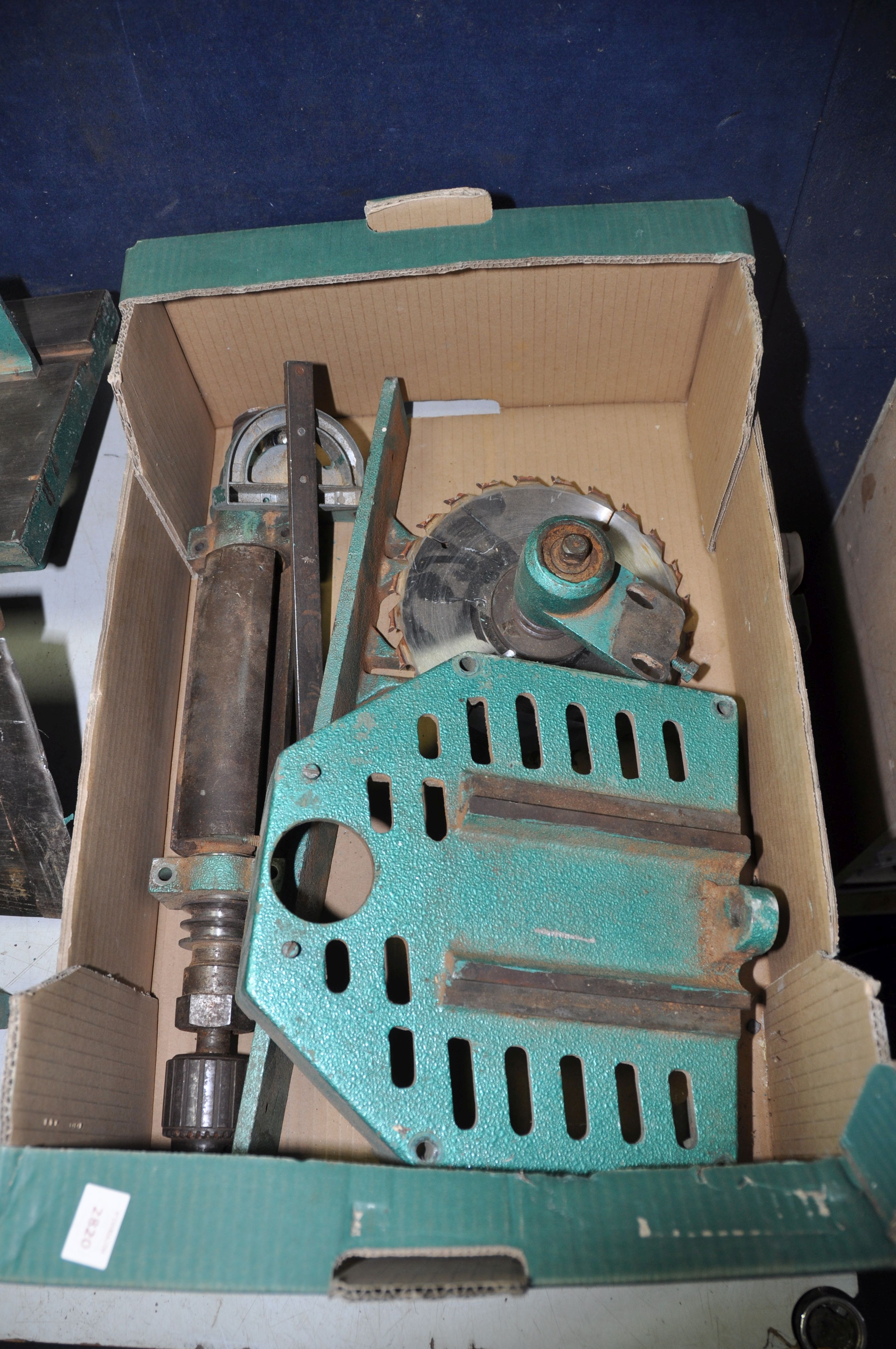 A VELAMEC WOODWORKING MACHINE comprising a drill press, circular saw, planer etc not assembled but - Bild 4 aus 6