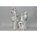 TWO LLADRO FIGURES, comprising The Grandfather no 4654, designed by Salvador Furio, issued 1969-