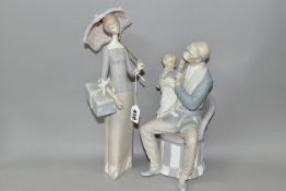 TWO LLADRO FIGURES, comprising The Grandfather no 4654, designed by Salvador Furio, issued 1969-