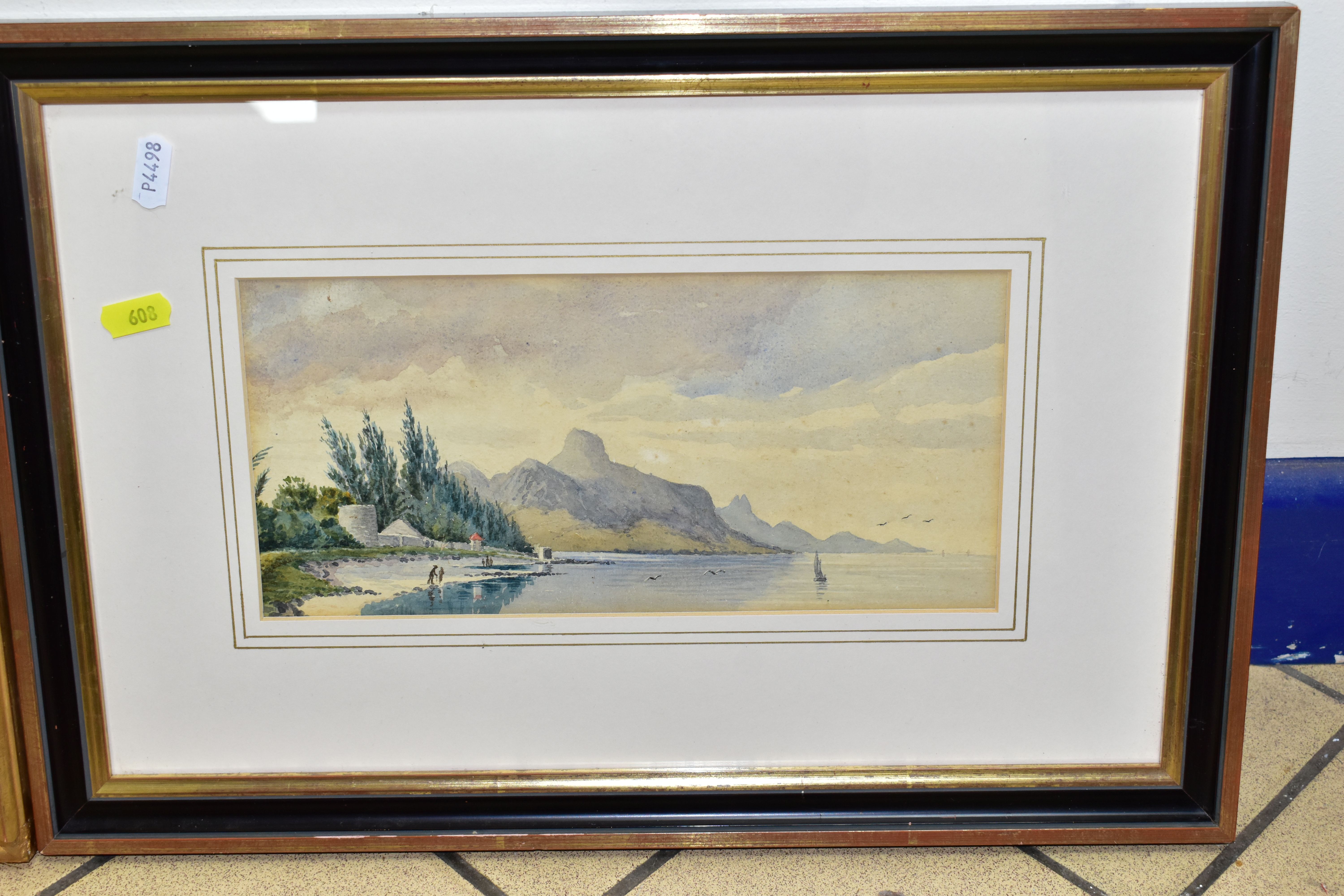 WILLIAM ALISTER MACDONALD (1860-1948), A CONTINENTAL LAKE SCENE, a lone dinghy sails against a - Bild 2 aus 5