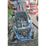 A HIGH PER OFF ROAD ELECTRIC GO CART looks to be fairly complete but missing batteries and