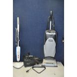 A ORECK XL7-705EC VACUUM CLEANER along with a Oreck W3YR car vac and a Vax S7AV with box of spare
