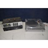 A COLLECTION OF AUDIO EQUIPMENT to include Technics SL-Q33 direct drive turntable, Philips CD650