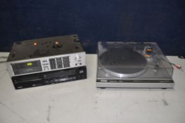A COLLECTION OF AUDIO EQUIPMENT to include Technics SL-Q33 direct drive turntable, Philips CD650
