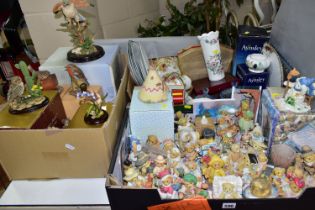 THREE BOXES OF ASSORTED ORNAMENTS, to include approximately forty-eight 'Cherished Teddies'