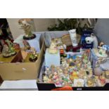 THREE BOXES OF ASSORTED ORNAMENTS, to include approximately forty-eight 'Cherished Teddies'