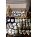 TWO BOXES OF ROYAL WORCESTER EGG CODDLERS, to include over fifty egg coddlers, height 10cm, two