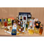 A GROUP OF PERFUMES AND PERFUME BOTTLES, to include Eau de Parfum and Eau de Toilette, a miniature