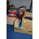 BOOKS, seven boxes containing approximately ninety miscellaneous titles in hardback and paperback