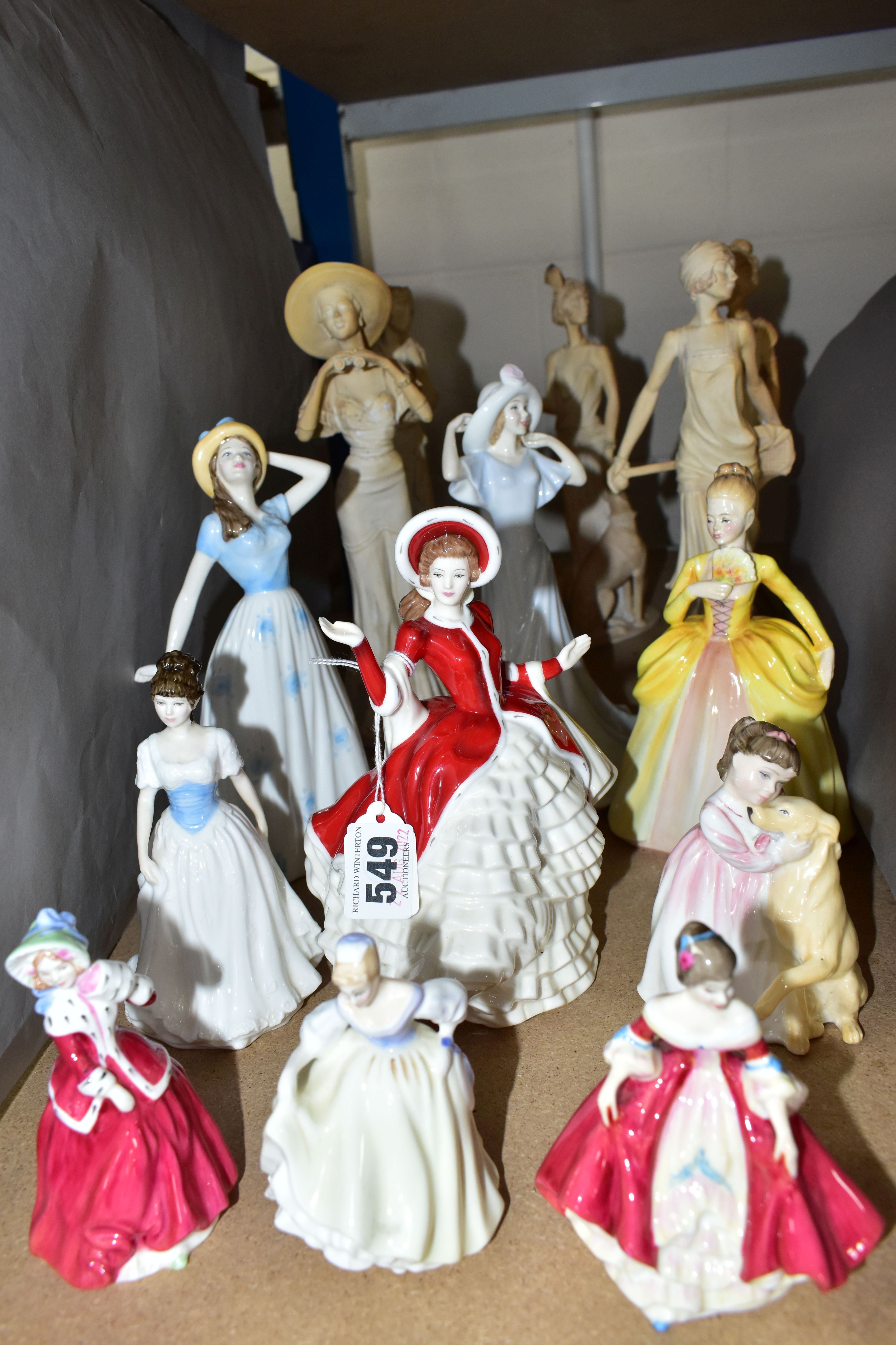 FOURTEEN ROYAL DOULTON AND OTHER FIGURINES, Royal Doulton figurines comprising: Southern Belle